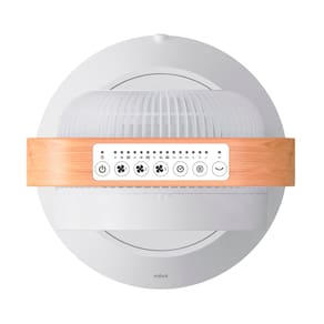 Ventilador de Torre Spirit Robot Triplo 130W com 3 Velocidades, Controle Remoto e Painel Digital com Display LED - Branco/Caramelo