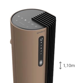 Ventilador de Torre 110cm Spirit Esterilizador com 12 velocidades, Controle Remoto e Timer de até 12 horas, Marrom – 220V - 3