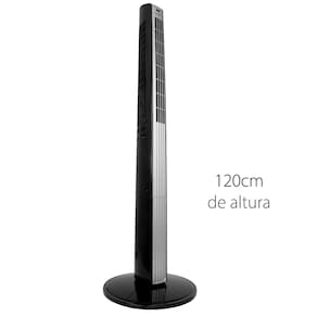 Ventilador de Torre Spirit TS1200 com 3 Velocidades, Função Oscilante e Controle Remoto – Preto
