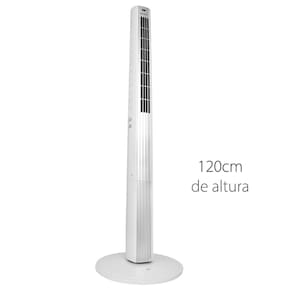 Ventilador de Torre Spirit TS1200 com 3 Velocidades, Função Oscilante e Controle Remoto – Branco