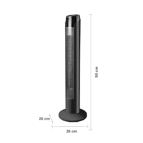 Ventilador de Torre 90cm Spirit SKY com 3 Velocidades, Controle Remoto e Timer de até 7h30 – Preto
