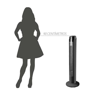 Ventilador de Torre 90cm Spirit SKY com 3 Velocidades, Controle Remoto e Timer de até 7h30 – Preto