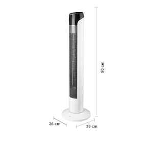 Ventilador de Torre 90cm Spirit SKY com 3 Velocidades, Controle Remoto e Timer de até 7h30 – Branco