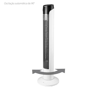 Ventilador de Torre 90cm Spirit SKY com 3 Velocidades, Controle Remoto e Timer de até 7h30 – Branco