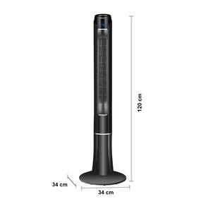Ventilador de Torre 120cm Spirit SKY com 3 Velocidades, Controle Remoto e Timer de até 7h30 – Preto