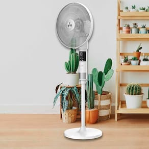 Ventilador de Coluna 40cm Spirit 360º com 3 Velocidades, Controle Remoto, Display LED e Timer de até 8 Horas – Branco