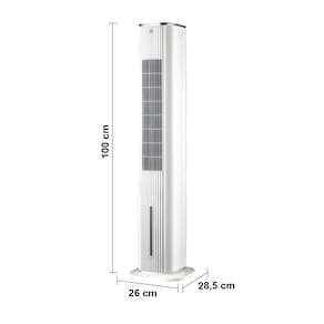 Climatizador de Ar Spirit Slim 1 Metro, 80W com Controle Remoto, Funções Resfriar, Umidificar e Purificar, 7 Litros - Branco