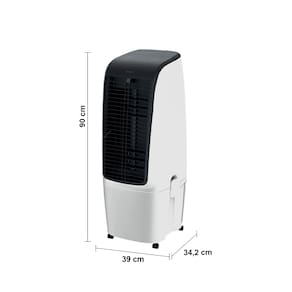 Climatizador de Ar Spirit Master 90cm, 110W com Controle Remoto, Display LED, Timer de até 8 horas, 20 Litros – Branco