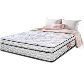Colchão Queen Cama InBox Moderne Ortopédico com Camada Especial de Espuma D45 25x158x198cm - Branco/Grafite