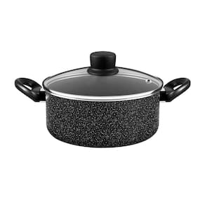 Conjunto de Panelas 5 Peças Rochedo Stone Pro com Revestimento Antiaderente em Minerium – Preto e Cinza