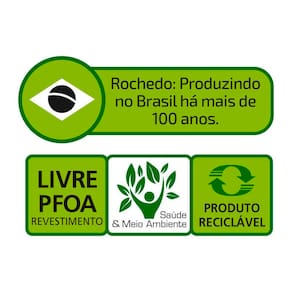 Panela de Pressão Rochedo Segura Stone Pro com Revestimento Antiaderente em Minerium 4,5 Litros – Preto e Cinza