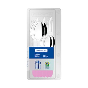 Faqueiro 12 Peças Tramontina Leme em Aço Inox e Cabos em Polipropileno – Lavanda - 3