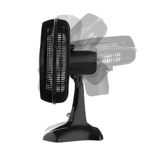 Ventilador de Mesa 2 em 1 Britânia Maxx Force BVT405 40cm com 6 Pás, 3 Velocidades e 150W - Preto