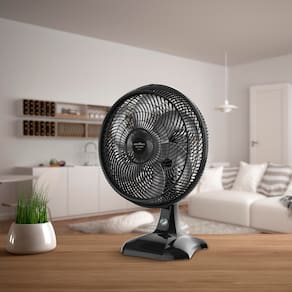 Ventilador de Mesa 2 em 1 Britânia Maxx Force BVT405 40cm com 6 Pás, 3 Velocidades e 150W - Preto
