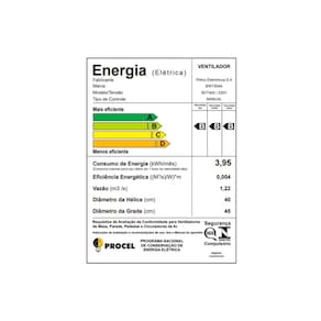 Ventilador de Mesa 2 em 1 Britânia Maxx Force BVT405 40cm com 6 Pás, 3 Velocidades e 150W - Preto