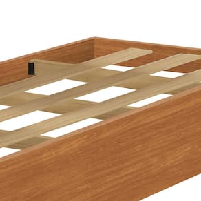 Cama Auxiliar Solteiro Barreto Rubi - 18,5x91x189cm - Nature - 2