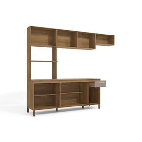 Cozinha Compacta Kappesberg Luna com 8 Porta, 1 Gaveta e 4 Prateleiras - 258cm de largura