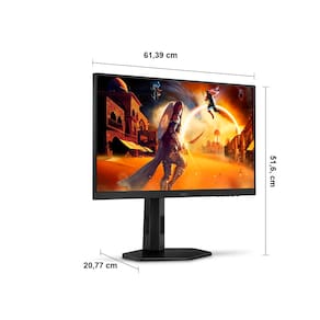 Monitor Gamer AOC 27” 27G4/P 180Hz com tela Widescreen IPS, Full HD, tempo de resposta de 0,5ms - Preto
