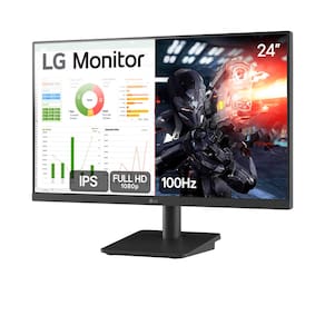 Monitor Gamer 24” LG 24MS500-B com Tela IPS, Full HD, 100Hz, HDMI e Dynamic Action Sync - Preto