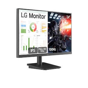 Monitor Gamer 24” LG 24MS500-B com Tela IPS, Full HD, 100Hz, HDMI e Dynamic Action Sync - Preto