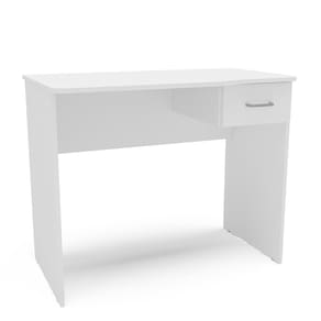 Escrivaninha Politorno Arapei 1 Gaveta MDP Compacta Pintura UV Design Moderno - BRANCO - 3