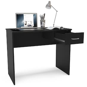 Escrivaninha Politorno Arapei 1 Gaveta MDP Compacta Pintura UV Design Moderno - PRETO - 2