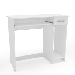 Escrivaninha Politorno Siena 2 Gavetas MDP Pintura UV Base Teclado Compacta - BRANCO - 2