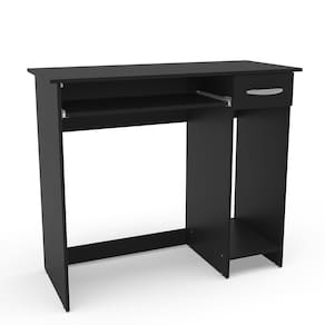 Escrivaninha Politorno Siena 2 Gavetas MDP Pintura UV Base Teclado Compacta - PRETO - 2