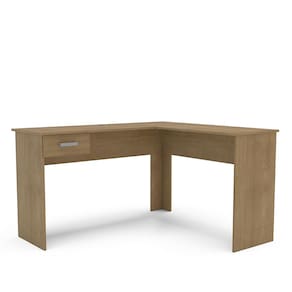 Escrivaninha de Canto Politorno Fênix Formato L 1 Gaveta MDP Pintura UV Espaçosa e Funcional - FREIJÓ - 2