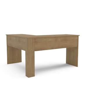 Escrivaninha de Canto Politorno Fênix Formato L 1 Gaveta MDP Pintura UV Espaçosa e Funcional - FREIJÓ - 3