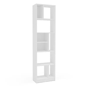 Estante de Livros Politorno Piratini Alta 9 Prateleiras 178cm Design Clean Compacta - BRANCO - 2