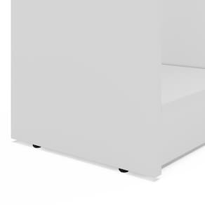 Estante de Livros Politorno Piratini Alta 9 Prateleiras 178cm Design Clean Compacta - BRANCO - 3