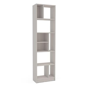 Estante de Livros Politorno Piratini Alta 9 Prateleiras 178cm Design Clean Compacta - OFF WHITE - 2