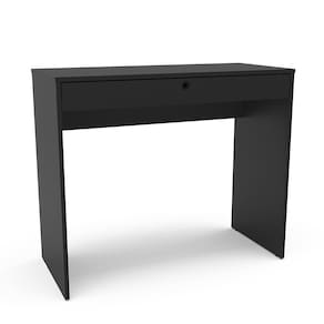 Mesa Escrivaninha Politorno Conquista 1 Gaveta MDP Compacta Corrediça Metálica Pintura UV - PRETO - 2