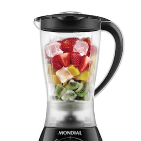 Liquidificador Mondial Easy Power L-550-B com 2 velocidades + Função Pulsar 550W - Preto