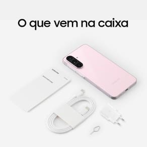 Smartphone Samsung Galaxy A56 5G Rosa 256GB 8GB RAM, Câmera Tripla até 50MP, Tela Super AMOLED 6.7", IP67, NFC, Vídeo HDR e Recursos AI