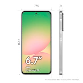 Smartphone Samsung Galaxy A56 5G Cinza 256GB 8GB RAM, Câmera Tripla até 50MP, Tela Super AMOLED 6.7", IP67, NFC, Vídeo HDR e Recursos AI