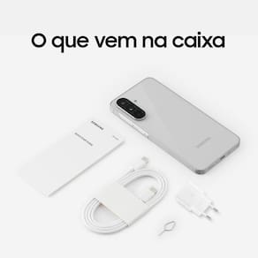 Smartphone Samsung Galaxy A56 5G Cinza 256GB 8GB RAM, Câmera Tripla até 50MP, Tela Super AMOLED 6.7", IP67, NFC, Vídeo HDR e Recursos AI