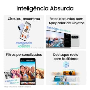 Smartphone Samsung Galaxy A56 5G Cinza 256GB 8GB RAM, Câmera Tripla até 50MP, Tela Super AMOLED 6.7", IP67, NFC, Vídeo HDR e Recursos AI