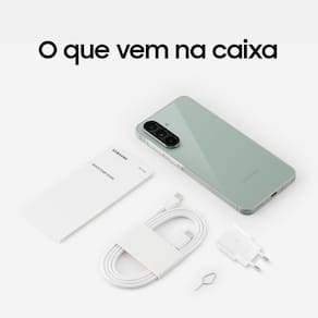 Smartphone Samsung Galaxy A56 5G Verde 256GB 8GB RAM, Câmera Tripla até 50MP, Tela Super AMOLED 6.7", IP67, NFC, Vídeo HDR e Recursos AI