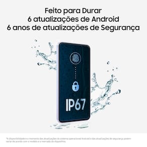 Smartphone Samsung Galaxy A36 5G Preto 128GB, 6GB RAM, Câmera Tripla até 50MP, Tela Super AMOLED 6.7", IP67, NFC, Recursos AI e Snapdragon 6 Gen 3