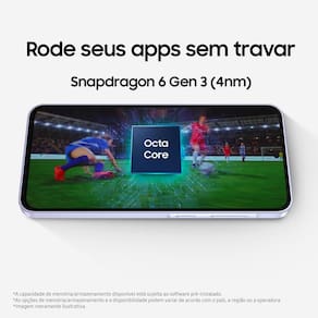 Smartphone Samsung Galaxy A36 5G Preto 128GB, 6GB RAM, Câmera Tripla até 50MP, Tela Super AMOLED 6.7", IP67, NFC, Recursos AI e Snapdragon 6 Gen 3