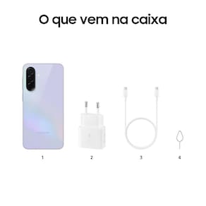 Smartphone Samsung Galaxy A36 5G Violeta 256GB, 8GB RAM, Câmera Tripla até 50MP, Tela Super AMOLED 6.7", IP67, NFC, Recursos AI e Snapdragon 6 Gen 3