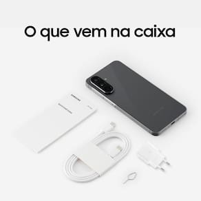 Smartphone Samsung Galaxy A56 5G Preto 128GB, 8GB RAM, Câmera Tripla até 50MP, Tela Super AMOLED 6.7", IP67, NFC, Vídeo HDR e Recursos AI