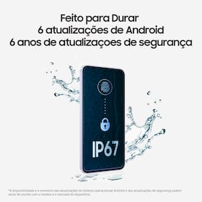 Smartphone Samsung Galaxy A56 5G Preto 128GB, 8GB RAM, Câmera Tripla até 50MP, Tela Super AMOLED 6.7", IP67, NFC, Vídeo HDR e Recursos AI