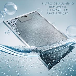 Coifa de Parede Electrolux CE9TF Experience com Inteligência Artificial e Alto Poder Sucção Inox - 90cm - 220V - 2