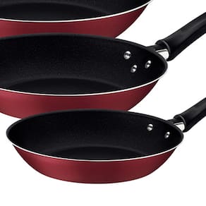 Jogo de Frigideiras 3 Peças Tramontina Linz com Revestimento Antiaderente Starflon Max - Vermelho