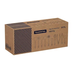 Jogo de Utensílios para Cozinha Tramontina Ability em Nylon Preto – 10 Peças - 1