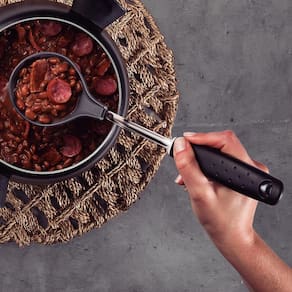 Jogo de Utensílios para Cozinha Tramontina Utilitá em Inox Preto – 10 Peças
