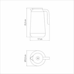 Bule Térmico Tramontina Exata em Aço Inox Verde – 1 litro